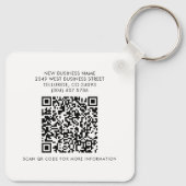 BedrijfsQR Code en Website van het Bedrijf Sleutelhanger (Achterkant)
