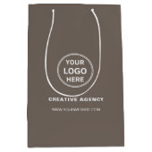 Bedrijfsreclame met eigen logo medium cadeauzakje (Voorkant)