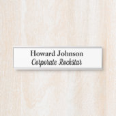 BedrijfsRockstar Hangende Naam Bord Deurteken Deurbordje (Voorkant)