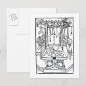 Bedrijfstabel en chirurgische instrumenten, van 'D Briefkaart (Voorkant / Achterkant)