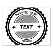 BEDRIJFSTAMP GEPERSONALISEERD 	RUBBERSTEMPEL (Afrduk)