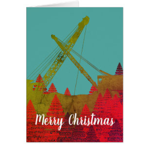 Bedrijfstechnicus Crane Art Merry Kerstry