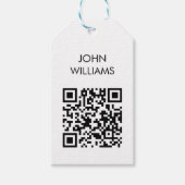 bedrijfsuitbreiding QR-code openen Cadeaulabel (Voorkant)