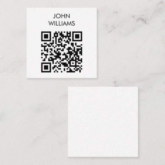 bedrijfsuitbreiding QR-code openen Informatiekaartje (Voorkant / Achterkant)