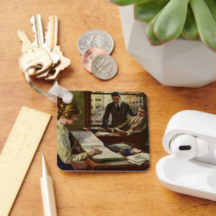 BedrijfsVergadering, Kantoor met Uitvoerende Sleutelhanger