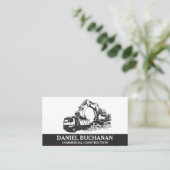 bedrijfsvoertuigen voor de bouw visitekaartje (Staand voorkant)