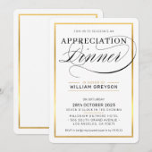 BEDRIJFSWAARDERING DINER modern zakelijk zwart Kaart (Voorkant / Achterkant)