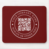 Bedrijfswebsite - QR Code Red - promotie Muismat (Voorkant)