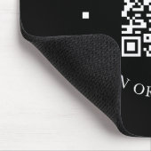 Bedrijfswebsite - QR-code zwart - promotie Muismat (Hoek)