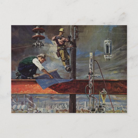  bedrijven, architecten en bouwbedrijven briefkaart (Voorkant)