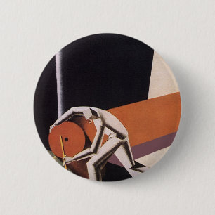 bedrijven, Art Deco-producten en textiel Ronde Button 5,7 Cm