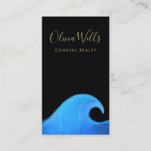 Bedrijven in de waterverf Ocean Wave Coastal Real Visitekaartje