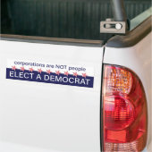 Bedrijven zijn GEEN mensen Bumpersticker (Op Truck)