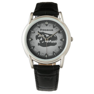Bedrock grijs dinosaurus horloge