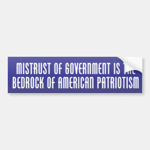 Bedrock of Patriotism Bumpersticker