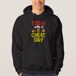 Bedrogdag Dieet Eten Workout Quotes Fitness Gym Hoodie