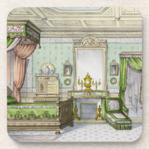Bedroom in de Renaissance-stijl (kleurenlitho) Bier Onderzetter
