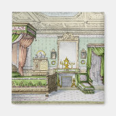 Bedroom in de Renaissance-stijl (kleurenlitho) Magneet (Voorkant)