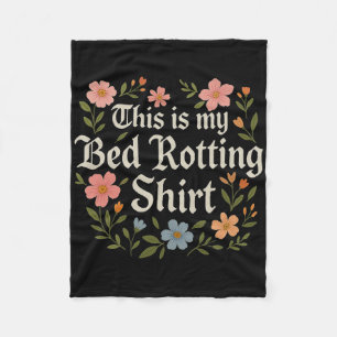 Bedrotting Humoristische Mentale Gezondheid Grafis Fleece Deken