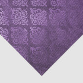 Bedrukt paars damast tissuepapier (Detail)