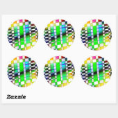 bedrukt ronde sticker (Vel)