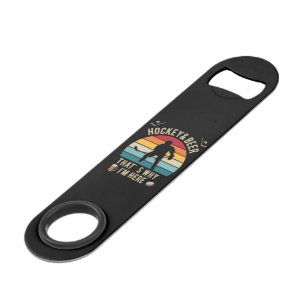 Bedrukte Hockey en Bier Pun Hockey Speed Flessenopener