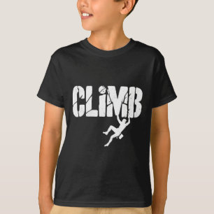 Bedrukte klimontwerp voor klimmers t-shirt