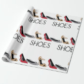 Bedrukte schoenen!REMOVE! Cadeaupapier (Uitgerold)