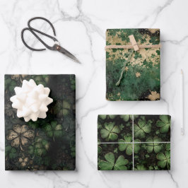 Bedrukte St. Patrick's Day-patroon Inpakpapier Vel