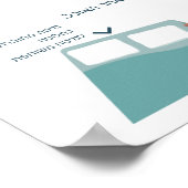 Bedsharing en borstvoeding Poster (Hebreeuws) (Hoek)