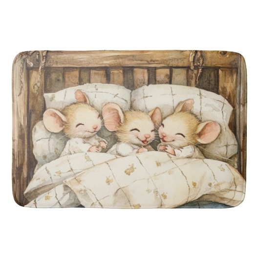 Bedtijd Muizen Bad Mat (Voorkant)