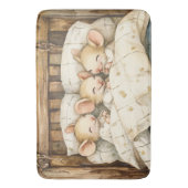 Bedtijd Muizen Bad Mat (Voorkant Verticaal)