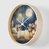 Bedtijd Muizen Muurklok (Hoek)