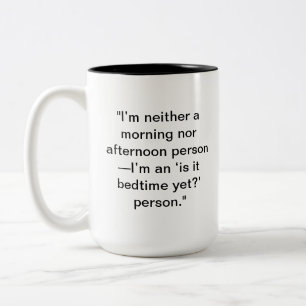 Bedtime Mug Cadeau personnalisé pour les amateur