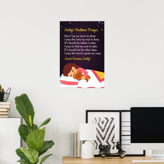 Bedtime Prayer Poster (Thuiskantoor)