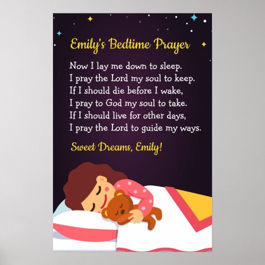 Bedtime Prayer Poster (Voorkant)