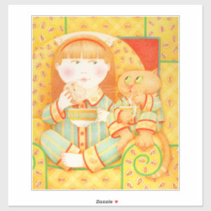 Bedtime Snack 14" Vinyl Sticker