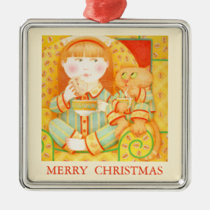 BEDTIME SNACK Premium Ornament + Tekst / Cream