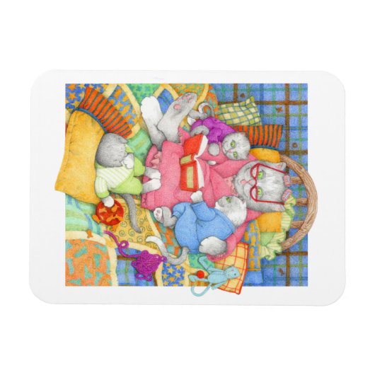 BEDTIME STORY 3x4 Flexibele Magneet - Wit (Horizontaal)