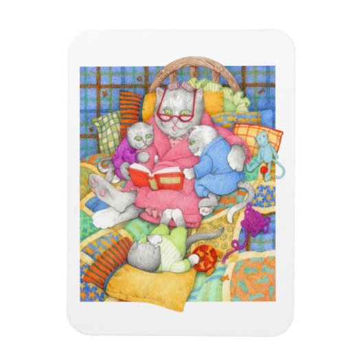 BEDTIME STORY 3x4 Flexibele Magneet - Wit (Verticaal)