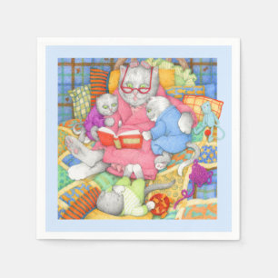 BEDTIME STORY Standaard Cocktailpapier servet blau