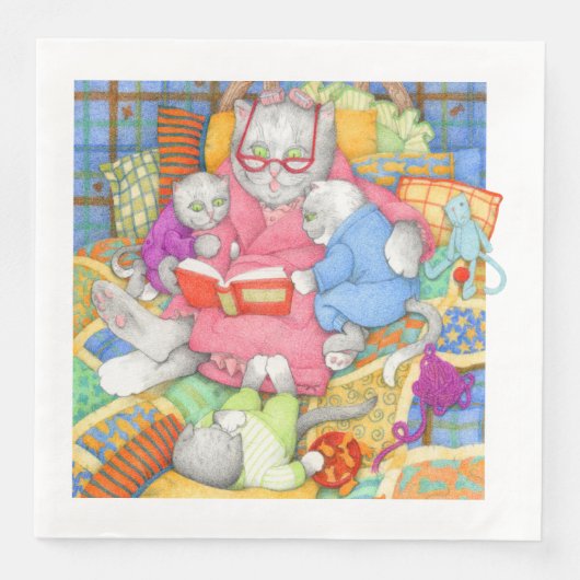 BEDTIME STORY Standaard Diner Papier Servet (Voorkant)