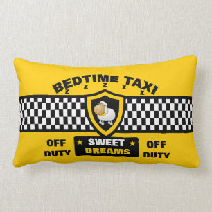 Bedtime Taxi - Gele Taxi Kussen