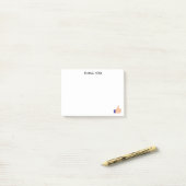 Bedumb omhoog Dank u op Witte Achtergrond Post-it® Notes (Op bureau)