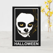 bedwelmende dood halloween kaart (Gele Bloem)