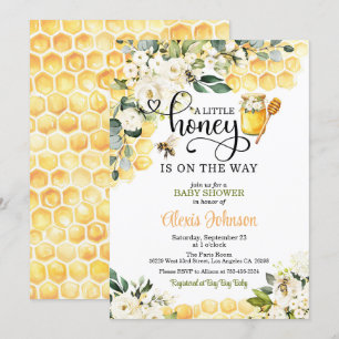 Bee A Little Honey is op weg naar het Baby shower Kaart