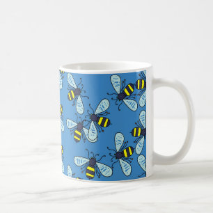 Bee-achtergrond Koffiemok
