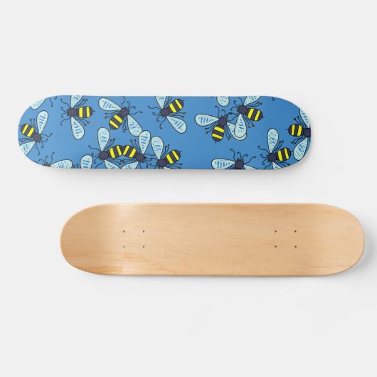 Bee-achtergrond Skateboard (Horizontaal)