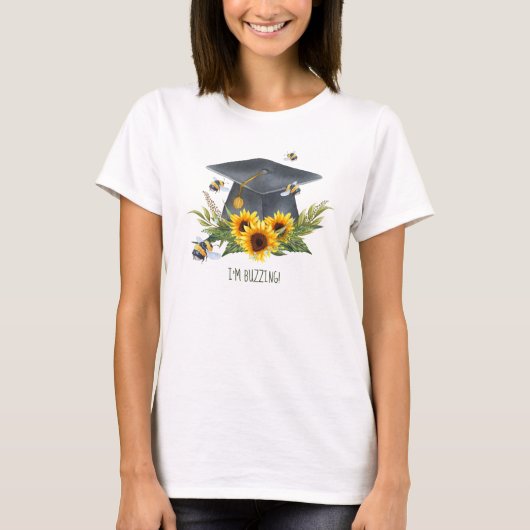 BEE Afstuderen Gift - Fun Im Buzzing Personalized T-shirt (Voorkant)