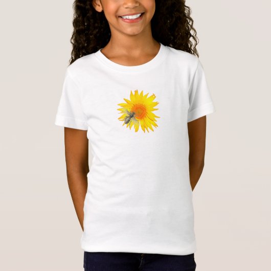 BEE AND DAISY GIRL'S T-SHIRT CUSTOM NAME (Devant)